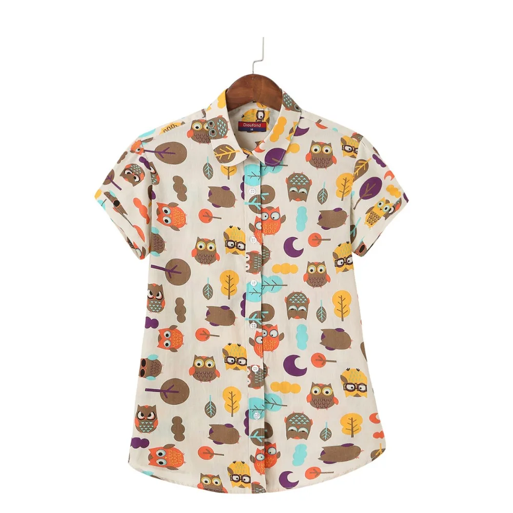 Dioufond 2018 Floral Short Sleeve Shirt Women Blouse Cotton Top Casual Summer Beach Shirt Plus Size 5XL Flamingo Print Blouse Dioufond 2018 Floral Short Sleeve Shirt Women Blouse Cotton Top Casual Summer Beach Shirt Plus Size 5XL Flamingo Print Blouse