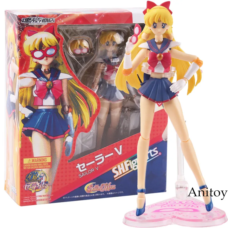 S.H.Figuarts Sailor Moon Sailor V Minako Aino PVC Action Figure New In Box