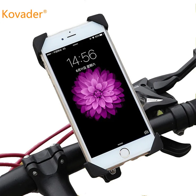 

Adjustable Cycling Bicycle Phone Holder Stand Anti-Slip Motorcycle Bike Mount Handlebar GPS Clip Cradle Iphone Xs Max Samsung