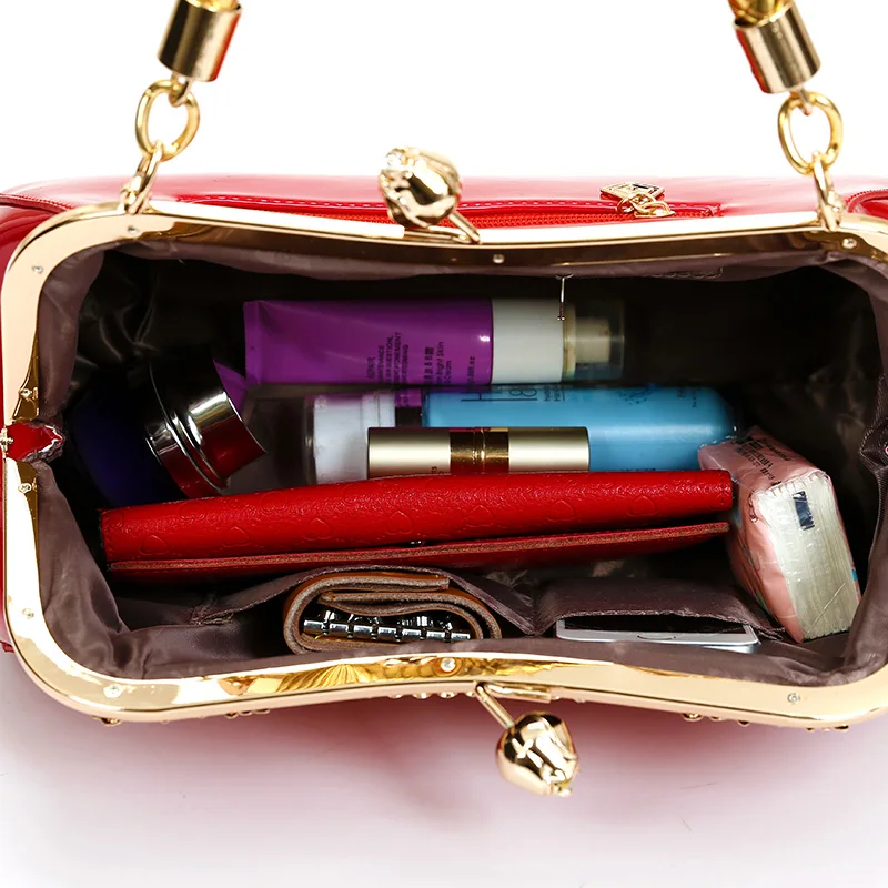 Fashion Women Shoulder Bag High Quality Female Bag Large Capacity Patent Leather Women Handbags Designer Diamonds Ladies Bags