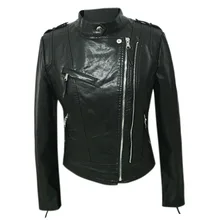 Мотоциклетная куртка из искусственной кожи, женская зимняя и осенняя Новая модная куртка, 4 цвета, верхняя одежда на молнии, куртка, новинка, пальто, хит