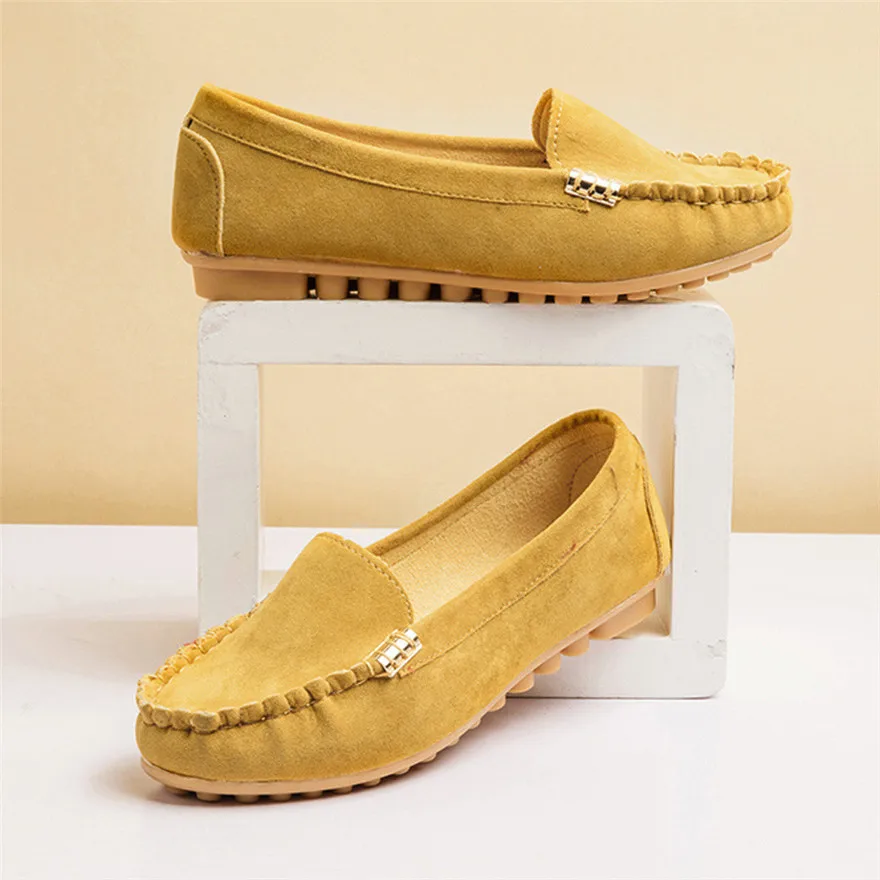 

Women's Flats Ladies Comfy Ballet Shoes Soft Slip-On Casual Boat Shoes chaussure femme talon sapato feminino schoenen vrouw T