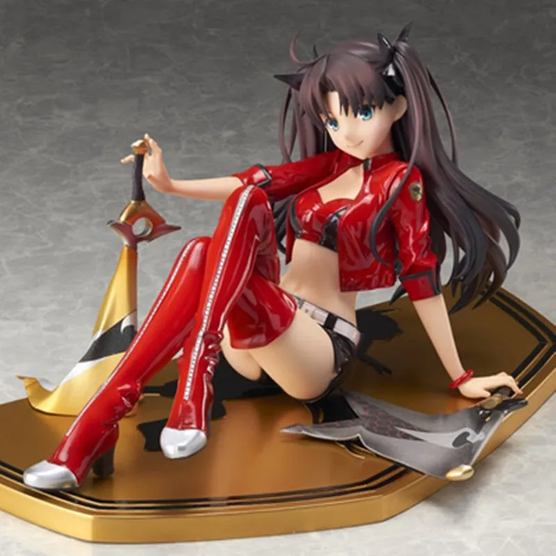 

1/7Anime Sexy Figure Fate/Stay Night Tohsaka Rin RACING Ver. Sitting Girl PVC Action Figure Collectible Model Dolls Toy BOX D305