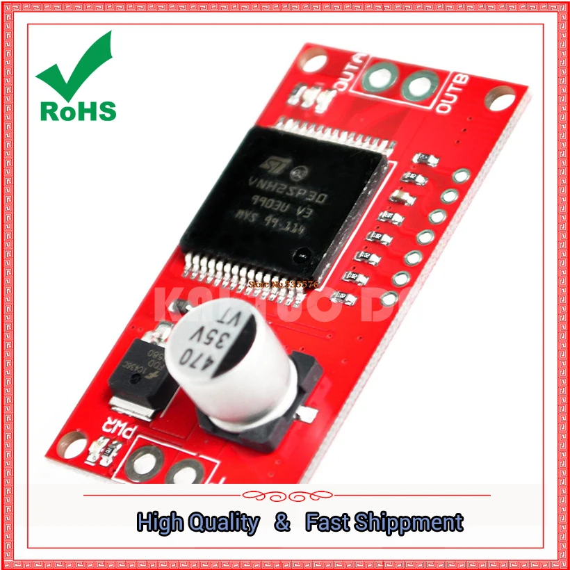 Vnh2Sp30-Monster Moto Shield-Modulo Di Azionamento Del Motore Passo-Passo Scheda 30A Ad Alta Corrente