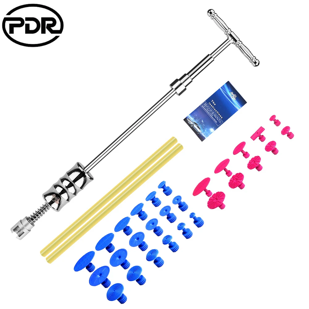 PDR инструмент для ремонта авто Revers ударный съёмник инструменты кузова Dent Repair Tool Lifter Remover Repair с клеем вкладки присоска