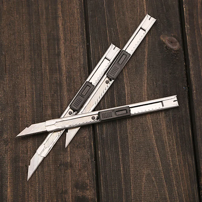 1 шт. цинковый сплав небольшой универсальный нож, офисный школьный бумажный нож Metail Cutter, художественный нож канцелярский инструмент