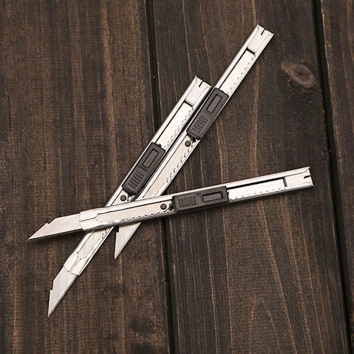 

1pc Zinc Alloy Small Utility Knife, Office School Paper Metail Cutter Knife, Art Knife Stationery Tool