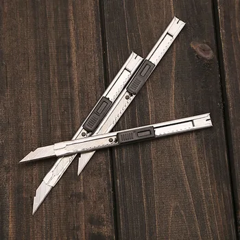 

1pc Zinc Alloy Small Utility Knife, Office School Paper Metail Cutter Knife, Art Knife Stationery Tool