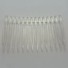 20 x прозрачные цветные пластиковые заколки для волос боковые расчески заколки 70X40 мм