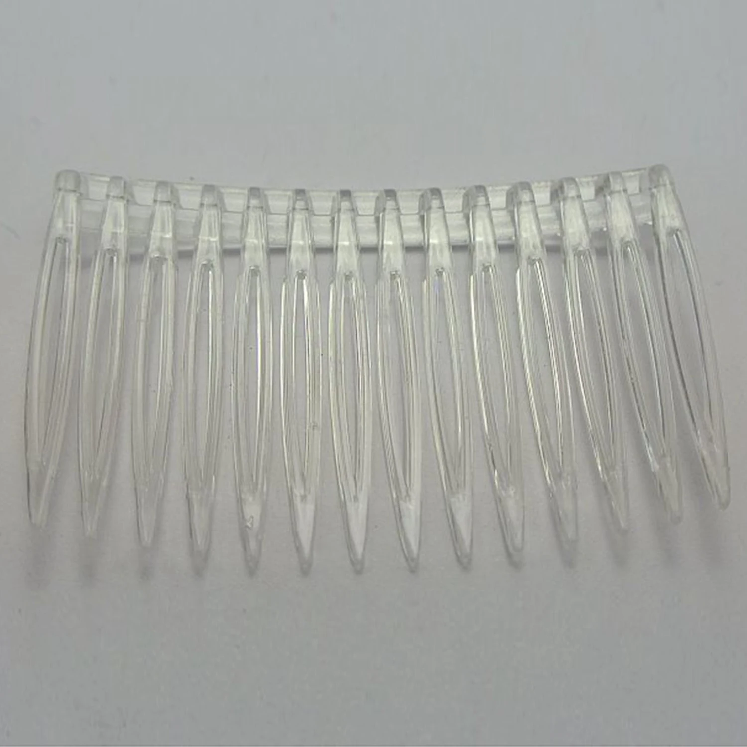

20 x Transparent color Plastic Hair Clips Side Combs Pin Barrettes 70X40mm