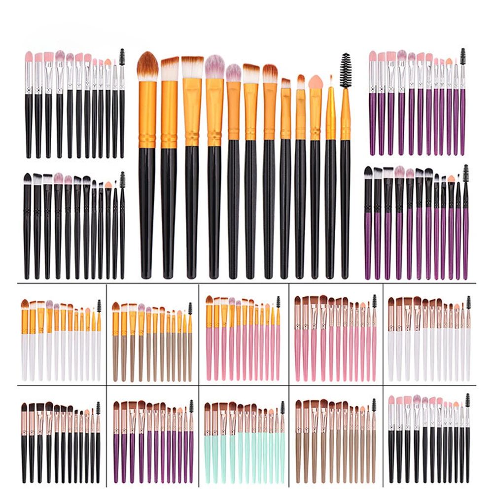 

12Pcs Makeup Brushes Set Eye Shadow Foundation Powder Eyeliner Eyelash Lip Make Up Brush Cosmetic Beauty Tool Kit Hot