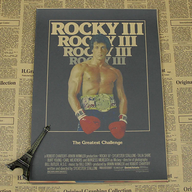 Домик rocky Stallone постер фильма бокс бумага для поделок в стиле ретро декоративная живопись Кафе Ресторан Бар