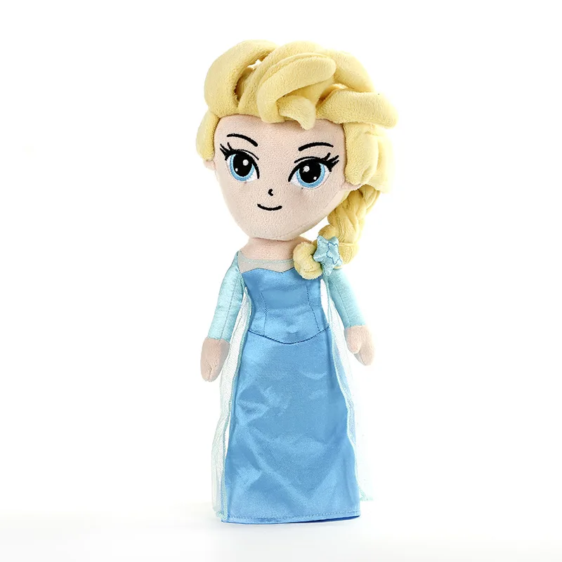 Disney 35CM Dolls Stuffed Toys Frozen Romance Princess Doll Toy Girl Doll Plush Electric Doll Toy Plush Toy gift for children