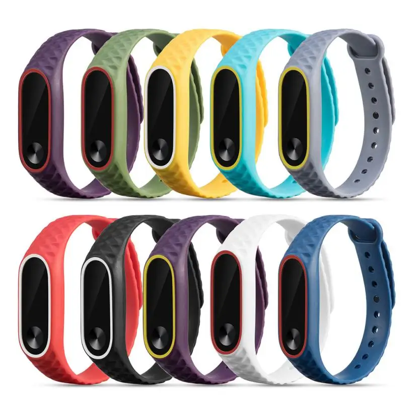 HIPERDEAL силиконовый ремешок для часов сменный маленький тонкий резиновый Xiaomi Mi Band 2