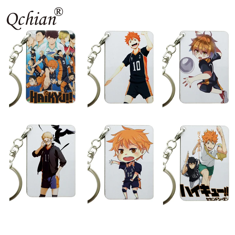 Аниме Haikyuu! Декоративная подвеска для ключей серия с цветным изображением