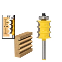 Special Offers 1pc 6.35mm 1/4" Shank Triple Bead/ Column Molding Router Bit Line knife Woodworking cutter Tenon Cutter for Woodworking Tools Special Offers 1pc 6.35mm 1/4" Shank Triple Bead/ Column Molding Router Bit Line knife Woodworking cutter Tenon Cutter for Woodworking Tools