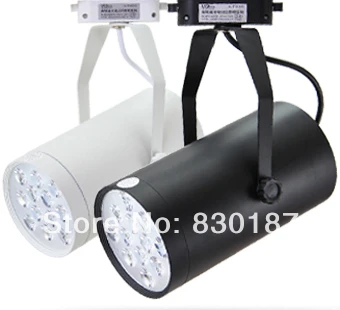 

LED track light 12W 220V High power LED spot light showcase wall track lighting clothing Warm cold natural white