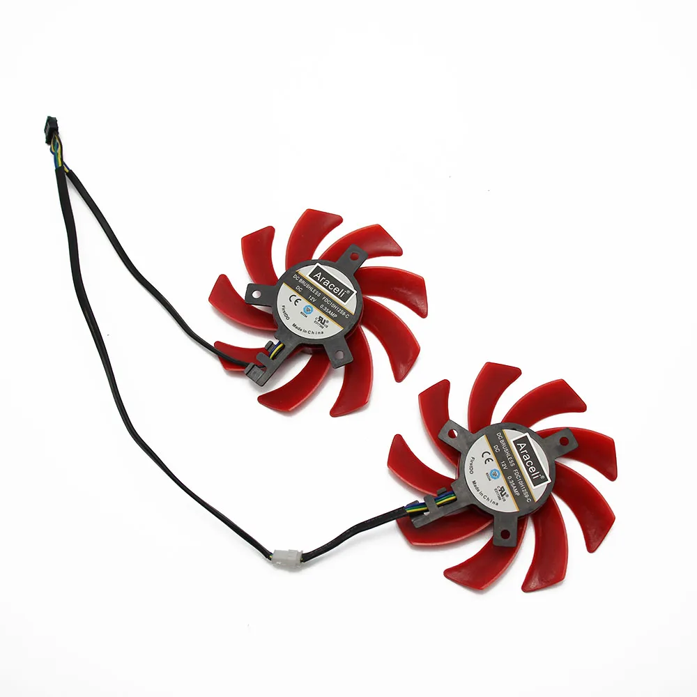 2PCS/lot 85MM FDC10H12S9-C FY09010H12LPB Cooler Fan Replace For HIS XFX RX 570 RS R9 285 390X RX580 Graphics Video Card Cooling