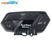 Fodsports M1-S Helmet Headset Motorbike intercom Bluetooth 4.1 2000 Meters support 4 riders Speak simultaneously waterproof