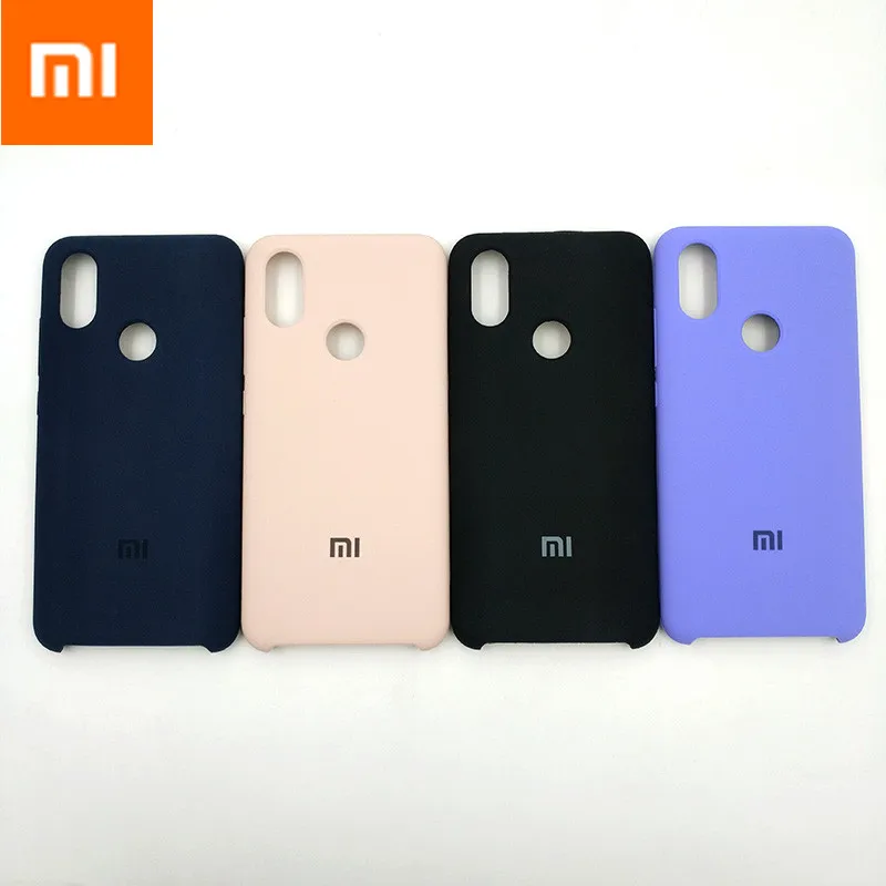 

Original Xiaomi Mi 6X/A2 Silky Soft-Touch Finish cover Back Liquid Silicone Full Protective Cover Anti-fall with logo 5.99Inch