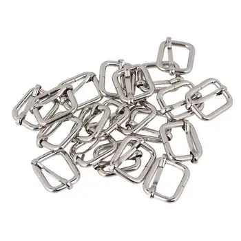 

20PCS Metal 20mm Roller Backpack Handbag Pin Loop Ring Buckle