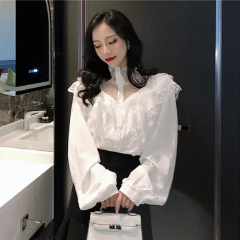 

Cheap wholesale 2019 new Spring Summer Autumn Hot selling women's fashion casual ladies work Shirts FP75