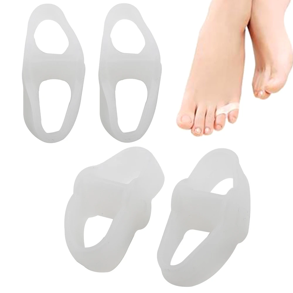 2-5 Holes 2Pcs/set Silicone Protector Toe Separator Corrector Bunion Thumb Valgus Protector Preventing Nail Tools Foot Care