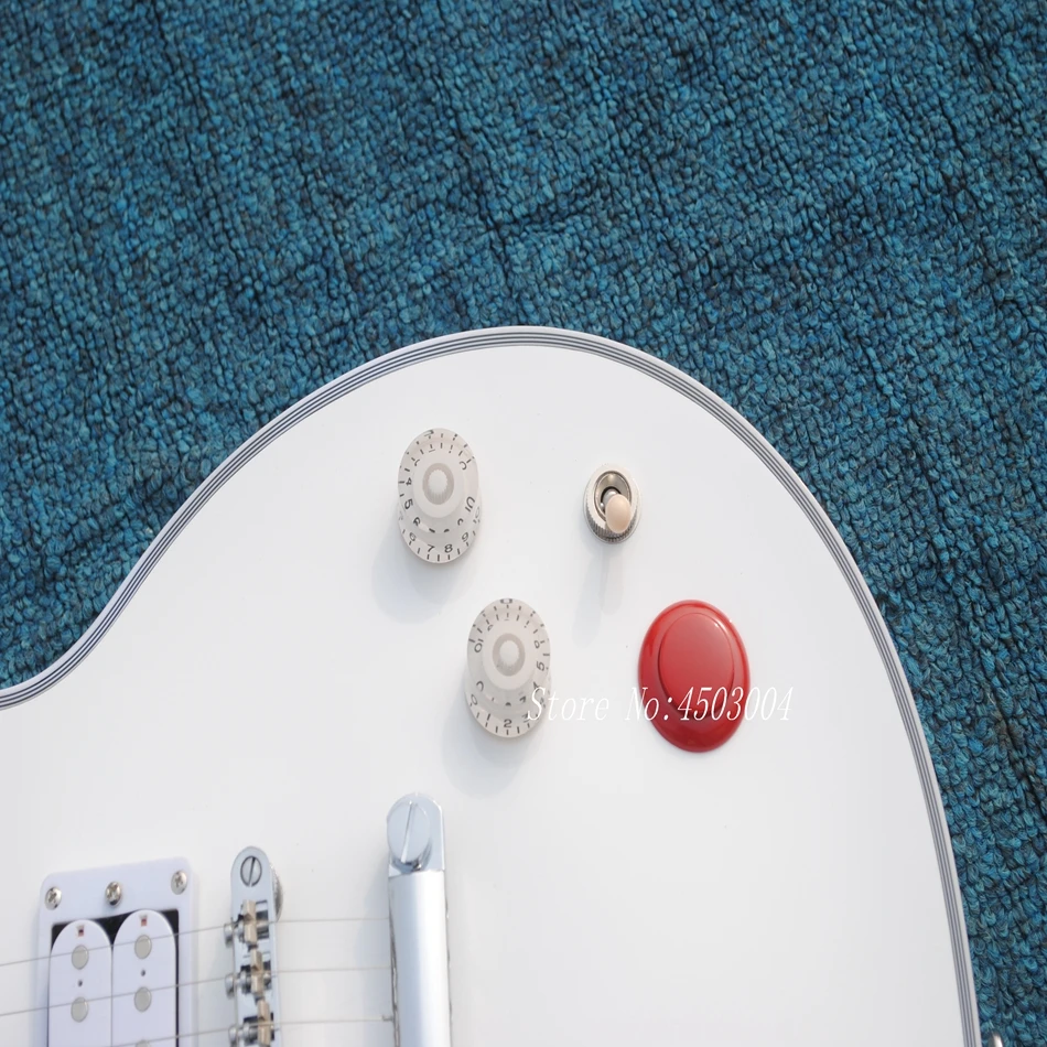 New Custom Shop Kill Switch Buckethead style guitar 24 Frets Electric Guitar, Alpine White Guitarra,Tonepro bridge, White guitar