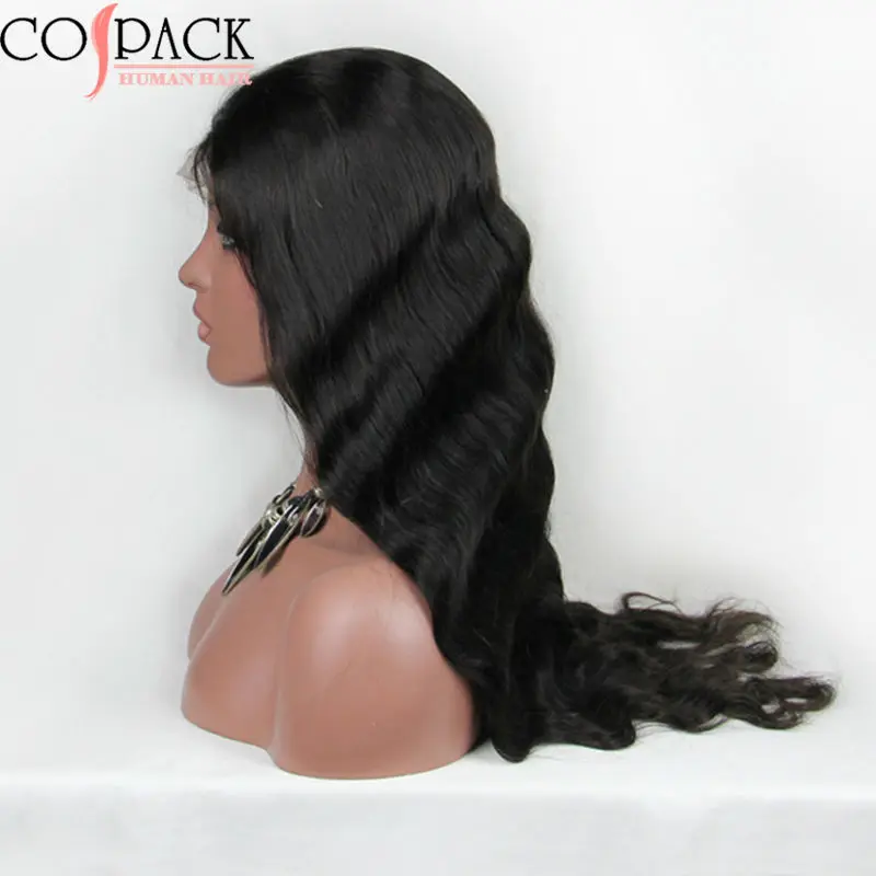 7A Unprocessed Full Lace Human Hair Wigs Lace Front Wigs Body Wave Natural Hairline Brazilian Virgin Hair for Black Women