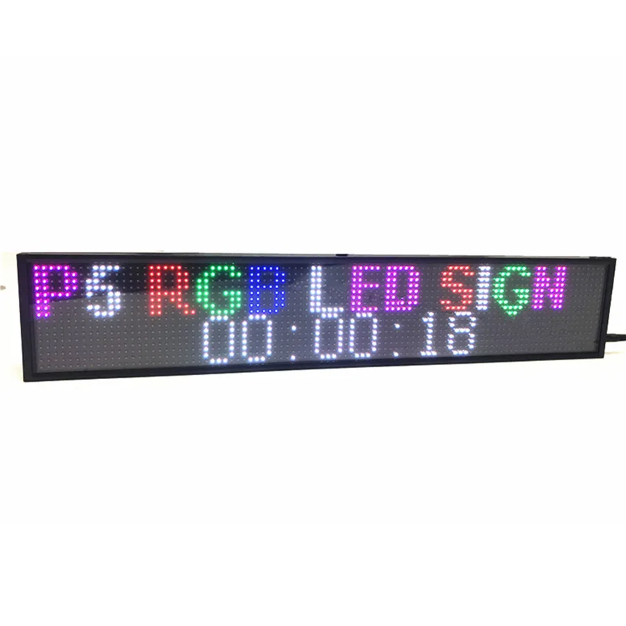 50 см P5 RGB Letrero светодиодный знак полноцветный многоцветный Программируемый Прокрутка сообщения светодиодный дисплей многоязычный