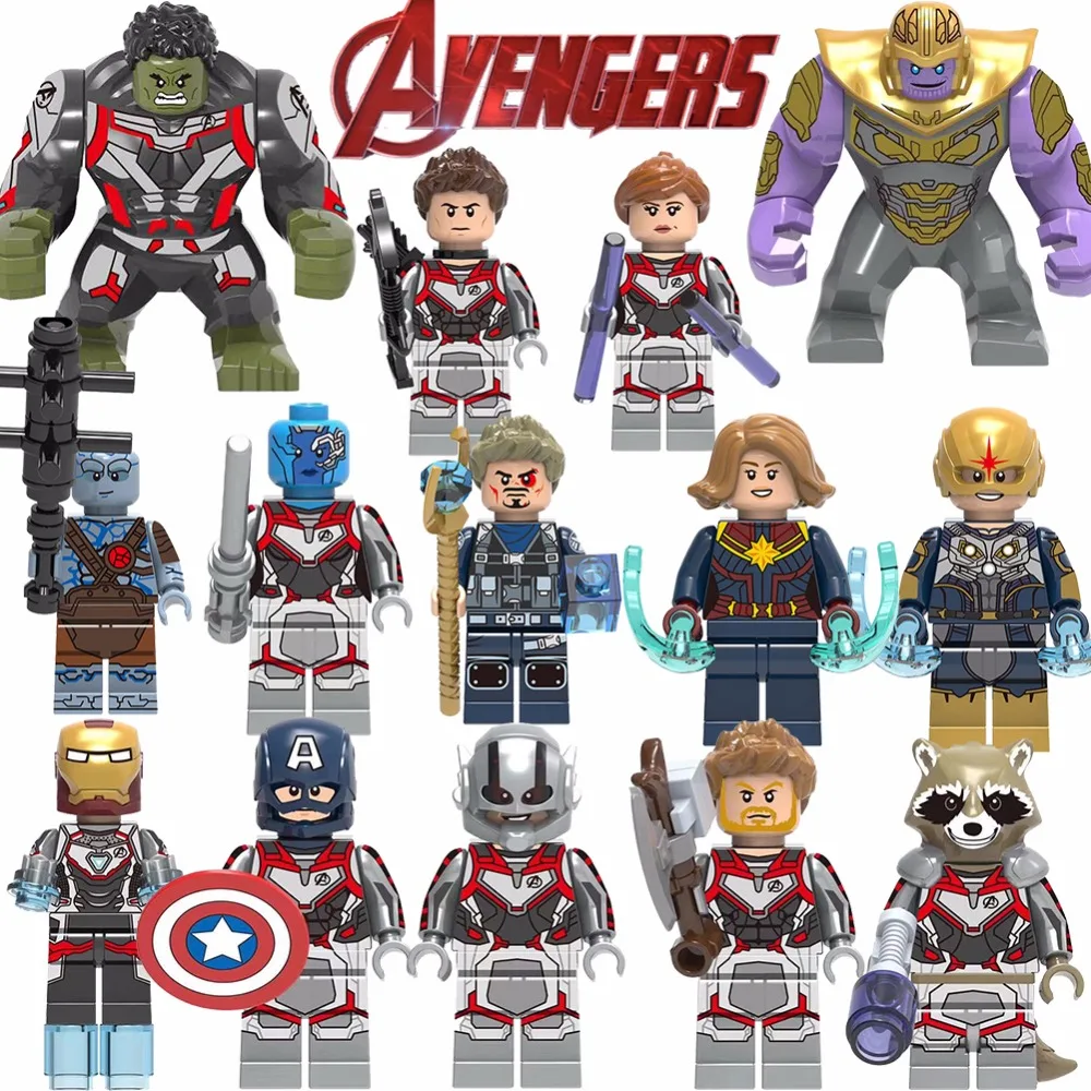 Капитан Америка Marvel Мстители 4 Endgame сборка Тони Старк строительные блоки игрушки