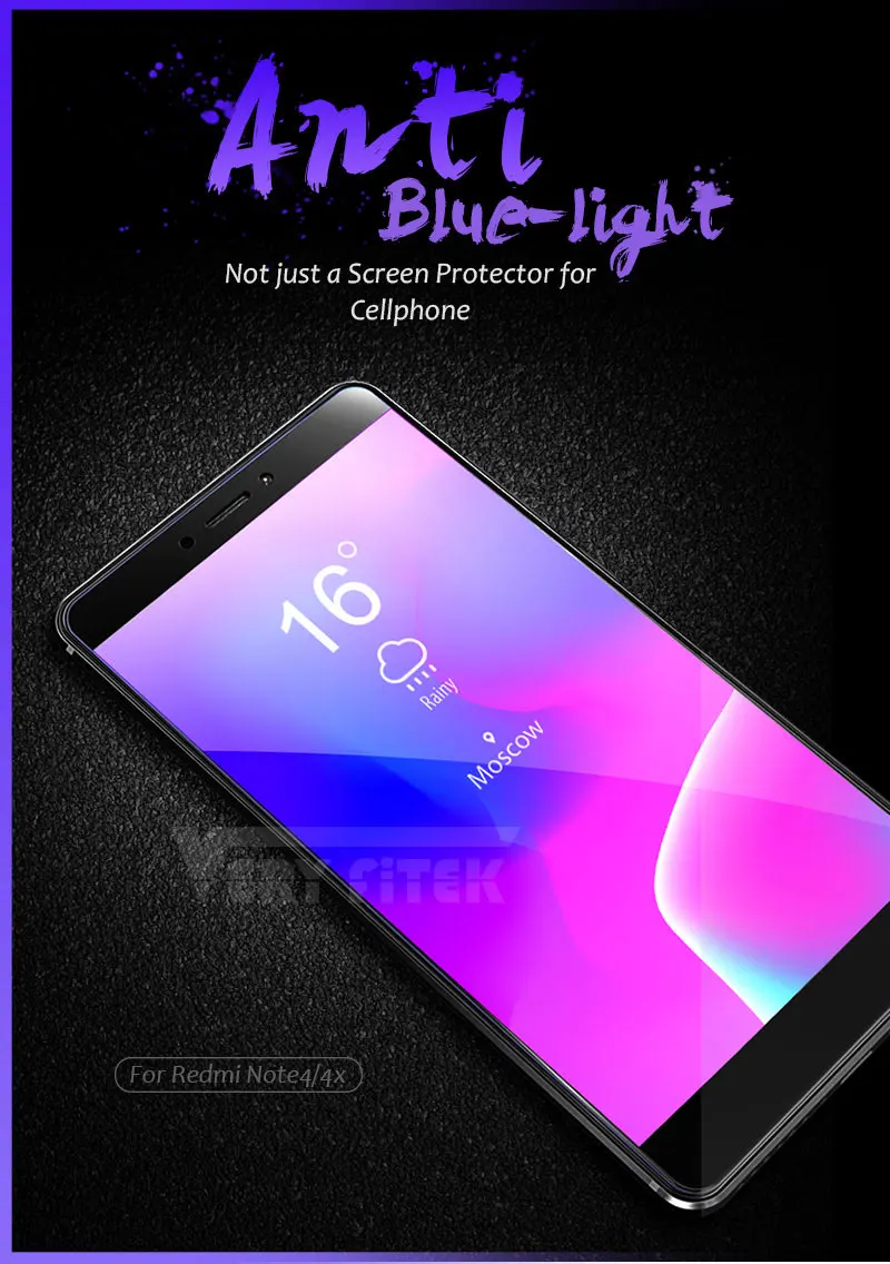 VERYFiTEK Tempered Glass For Xiaomi Redmi 4 Pro 4X 4 Prime Note 4 Pro Screen Protector HD Anti Blue Light Protective Film Glass (1)