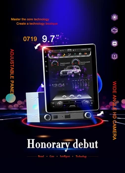 

High configuration Rockchip PX6 Android 8.1 Car GPS 9.7INCH UNIVERSAL 90° rotation Tesla style Radio bluetooth 32GB large memory