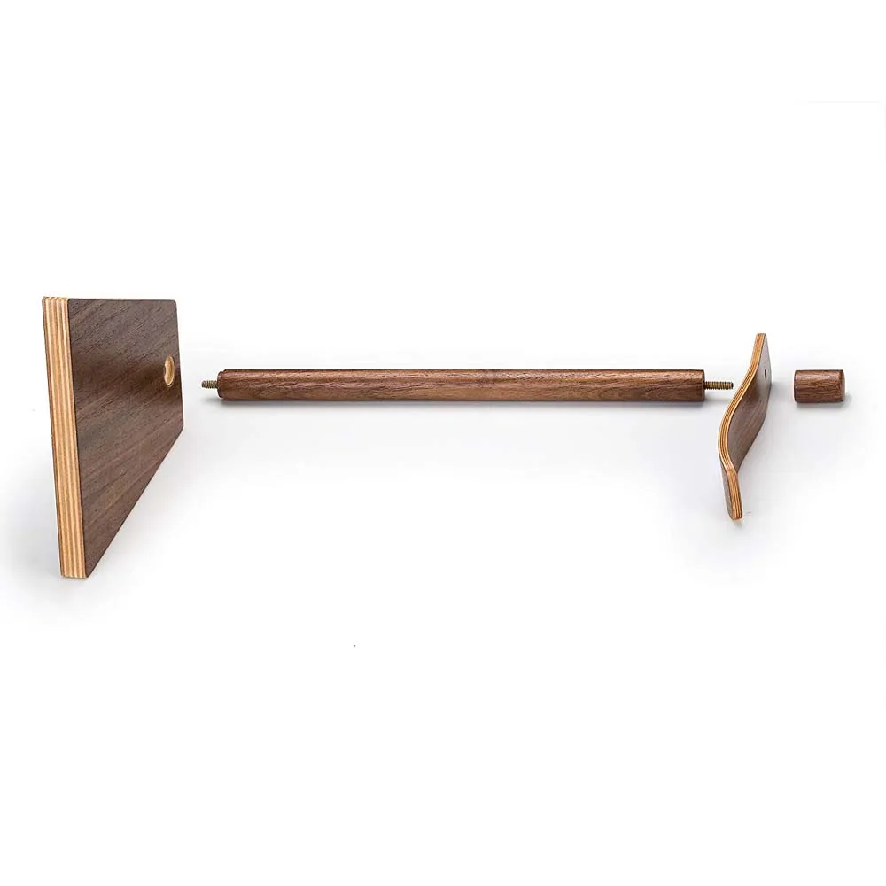 JINSERTA Portable Headphone Stand Wooden Practical Earphone Holder Headset Show Shelf Aluminum Bracket Support Device