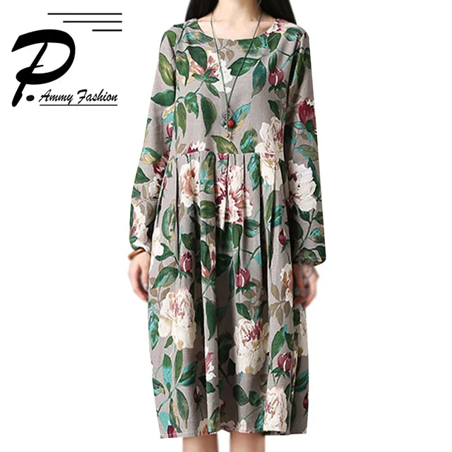 Autumn Woman's Lagenlook Plus Size LinenCotton Floral Casual Amazing Lagenlook Patterns Autumn Woman's Lagenlook Plus Size LinenCotton Floral Casual Amazing Lagenlook Patterns