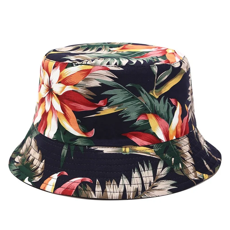 

Fashion Printed Banana leaf Bucket Hat Women Hip hop Caps Fisherman Panama Cotton Sun Hats Casual Men Fashion Caps Panama Men