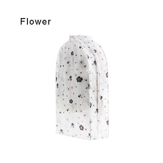 Пылезащитный тканевый чехол для сумок, подвесной органайзер для хранения, водонепроницаемый чехол для костюма, пылезащитный чехол, защитный шкаф, сумка для хранения одежды - Цвет: flower