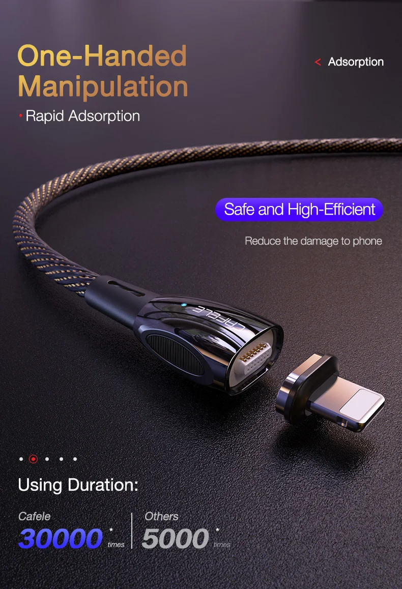 magnetic usb cable for iPhone Huawei Samsung Xiaomi LG  (4)
