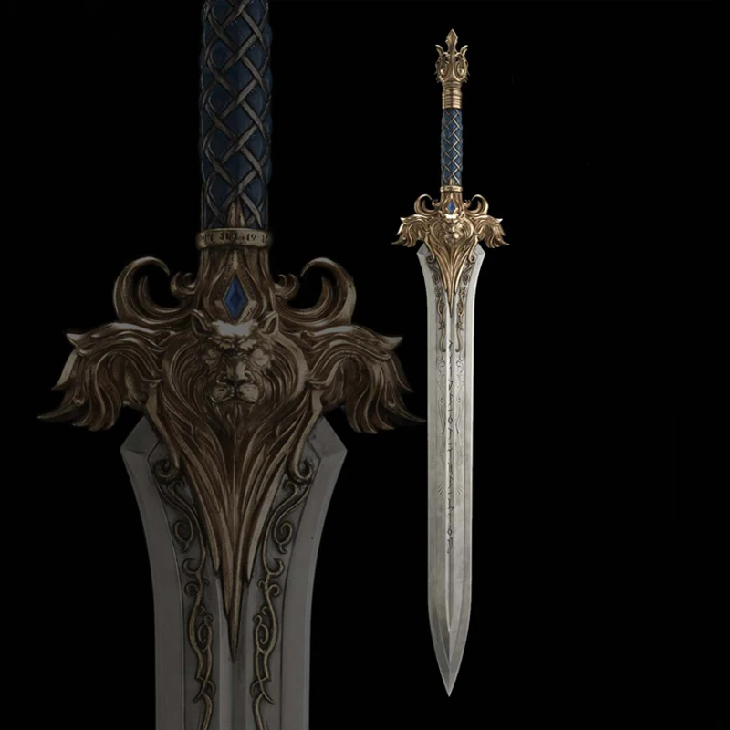 WOW The king of Stormwind Llane Wrynn I меч Лев длина = 120 см Цельнометаллический корпус|king lion|king lion
