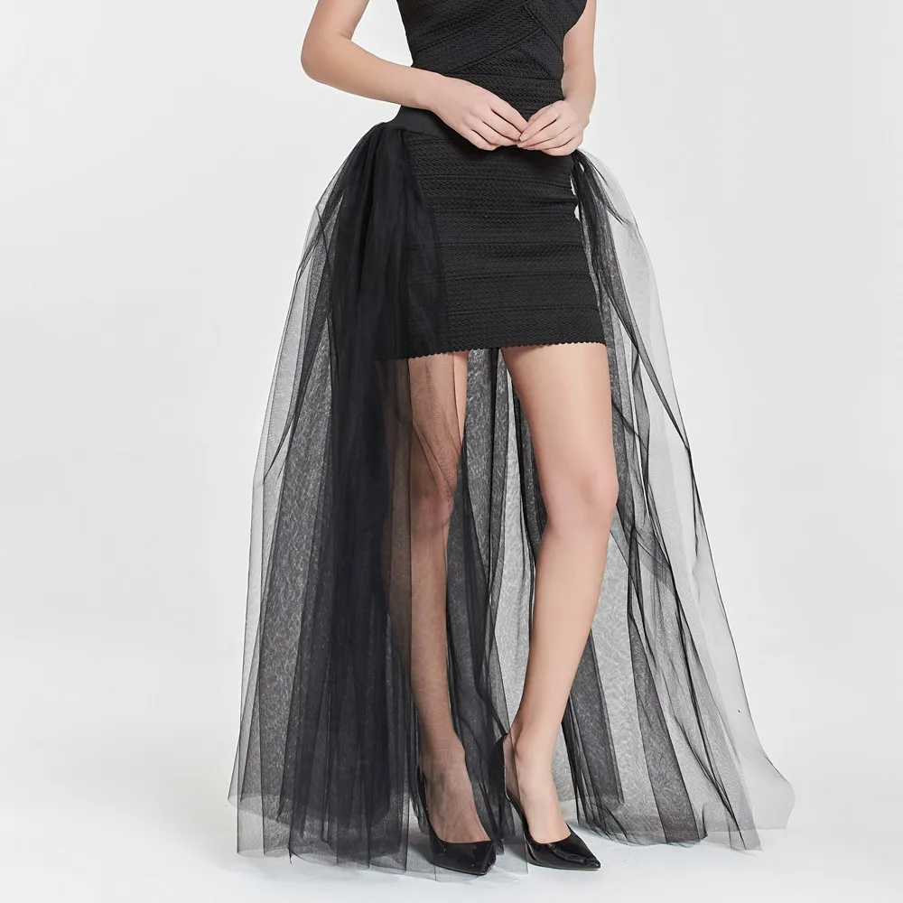 Оптовая продажа Для женщин Сплошной юбка из прозрачной ткани юбка принцессы сетки Пышная юбка вечерние юбки Vestido Harajuku # по