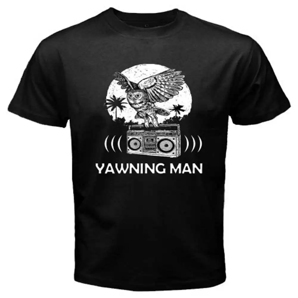 New Yawning Man Band Owl Logo BAnd Black T Shirt Size S to 3XLin T