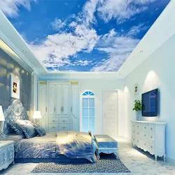 Beibehang заказ моды классические обои HD голубое небо белый Одуванчик потолок обои комнатные живопись обои для стен