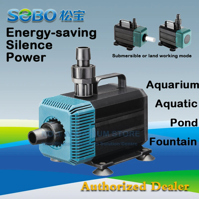 

SOBO Submersible Water Pump Fish Pond Aquarium Tank Waterfall Fountain Sump WP-5200 Wp-7200 Authorized Dea