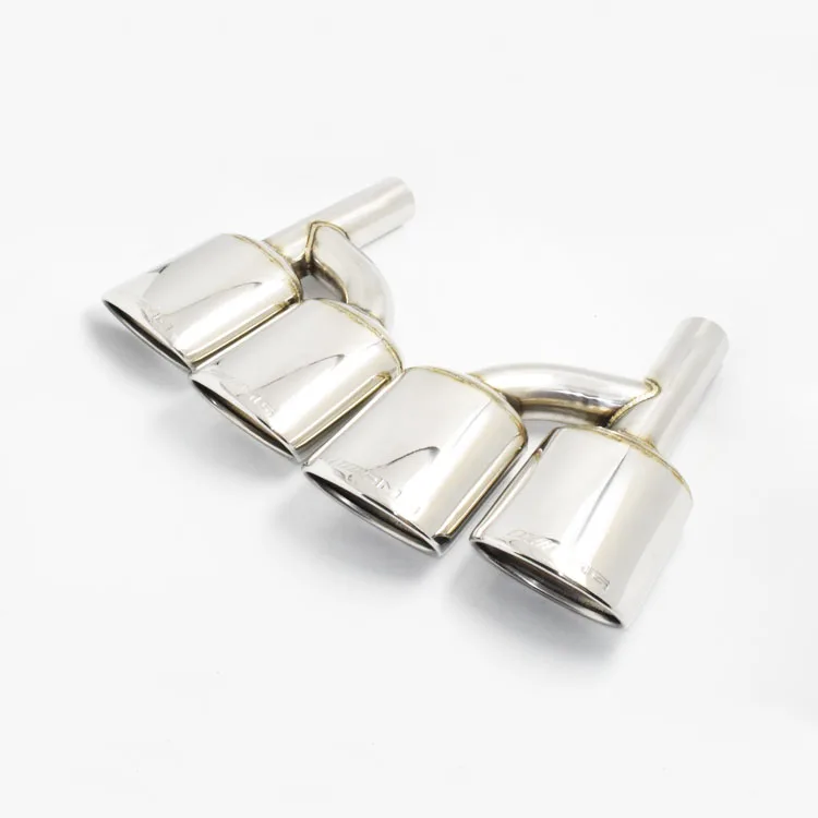 goodquality for Benz AMG R style S63 s300 S320 S350 S500 s600 W204 Stainless Steel Exhaust Pipe Muffler Tip fit S63 BODY KIT stylish stainless steel car exhaust pipe muffler tip for benz 320 350 500