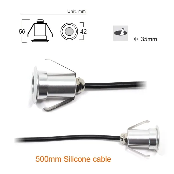 Limitada Grondspot Jardim Lampadaire Moderne Ip68 Subaquática 1 w Subterrâneo Levou Luz Convés Inground ac 12 v Ac85v-265v Mod. 255500 7 Limitada Grondspot Jardim Lampadaire Moderne Ip68 Subaquática