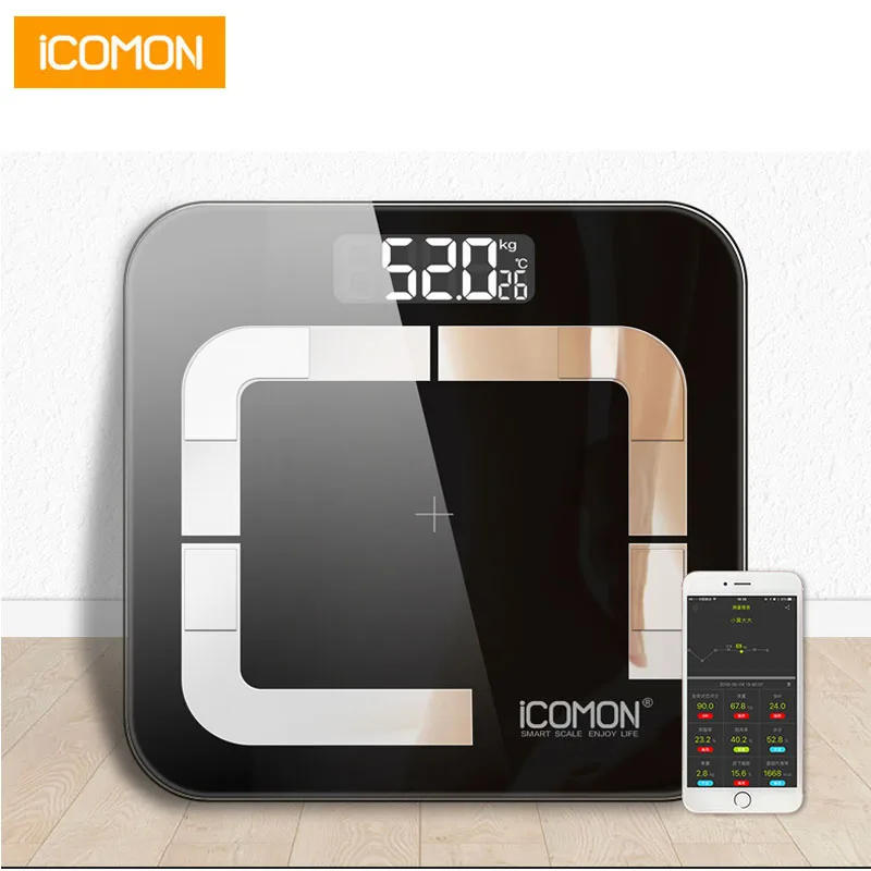 

Original iCOMON i31 Digital Weight mi Scale Smart Bmi Body Fat Scales Floor Bluetooth Bathroom Weighing Scale LCD Home Balance