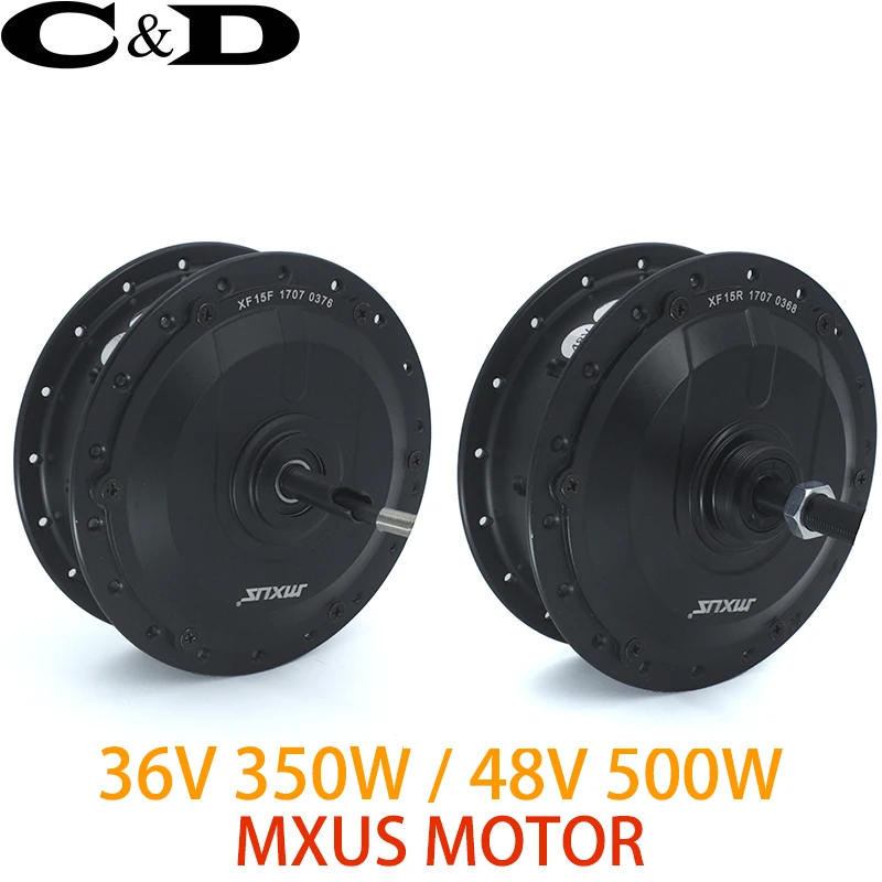 

36V 350W 48V 500W XF15F XF15R High Speed Brushless Gear Hub Motor E-bike Motor Front Rear Wheel Drive MXUS Brand