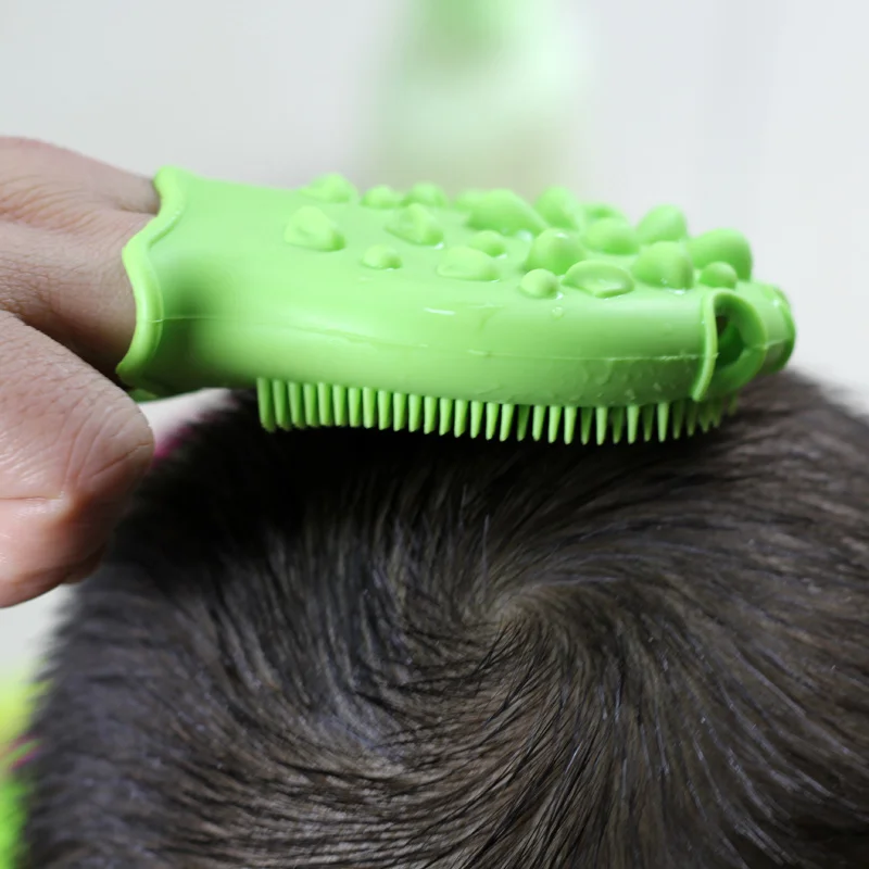 Silicone Baby Bath Brushes Fish Shaped Infant Shower Bath Brushes Kids