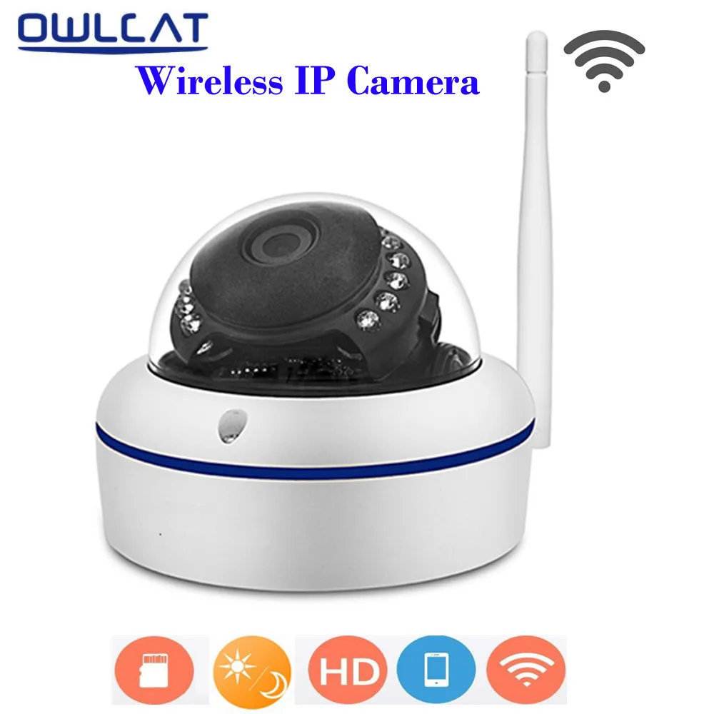 OwlCat IP Camera WiFi Wireless Home Security Surveillance Camera HD 720P IR Cut Night Vision CCTV Camera Support TF Card Max 64G 720p wireless security ip camera wifi ir cut night vision audio recording surveillance cctv sd card home smart yoose cameras