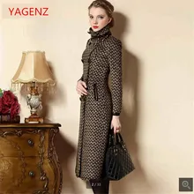 Высокое качество, шерстяное пальто, Женское зимнее пальто, большой размер, новая мода, сохраняющая тепло, женское длинное пальто, гарантия качества K2363